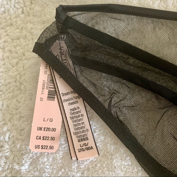 Victoria's Secret Mesh Bow Cheeky Panty L - Picture 6 of 8